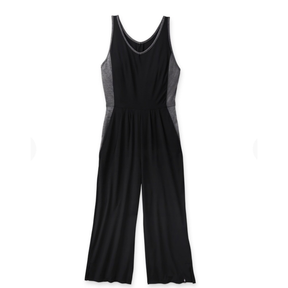 Smartwool Women's Merino‎ Wool Sport Jumpsuit Blend Wide Leg Sleeveless Large